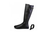 Shapen – GLAM – Black Leather barefoot boots