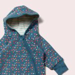 Little Green Radicals A24-877-BFL-Двулицев гащеризон пашкулче с цип – Сини Цветя