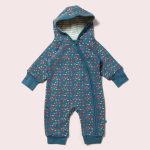 Little Green Radicals A24-877-BFL-Двулицев гащеризон пашкулче с цип – Сини Цветя