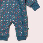 Little Green Radicals A24-877-BFL-Двулицев гащеризон пашкулче с цип – Сини Цветя