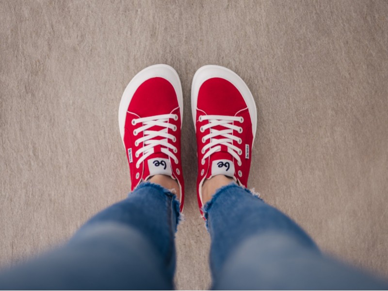 Be Lenka - Barefoot Sneakers - Rebound - Red & White 1