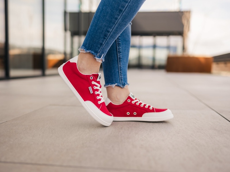 Be Lenka - Barefoot Sneakers - Rebound - Red & White 5