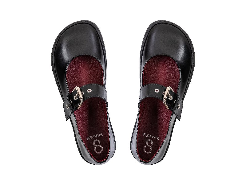 Shapen - Ballerinas - Mary Jane Coco - Black bosi bg