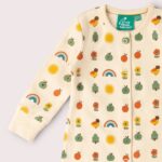 bebeshki-gashterizon-retro dugi rainbow vintageRainbows Organic Babygrow barefoot bosibg bosi bg