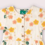 Flora Button Through Short Sleeve Dress bosi bg