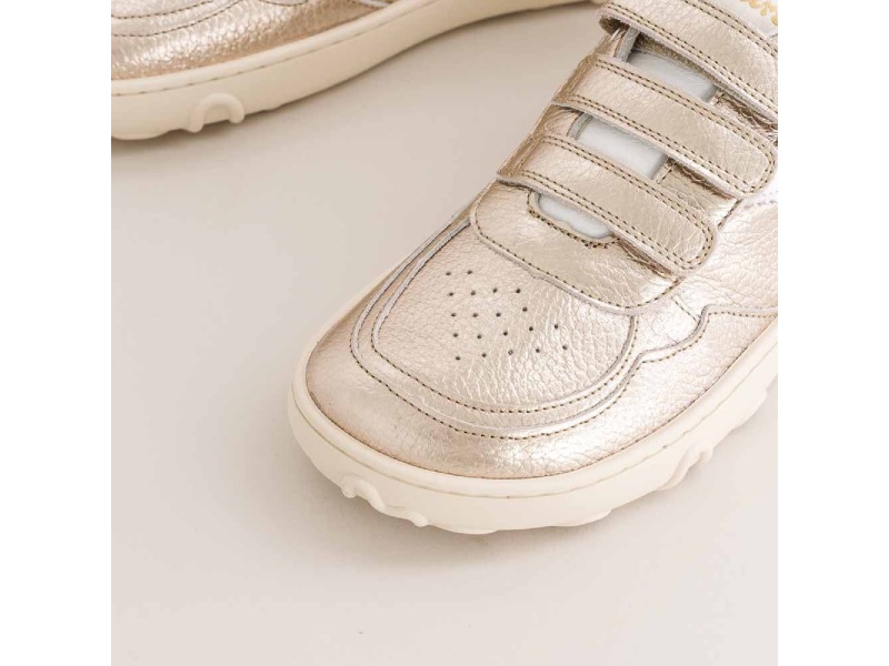 Fleeters - Pumpkin - Gold bosibg barefoot