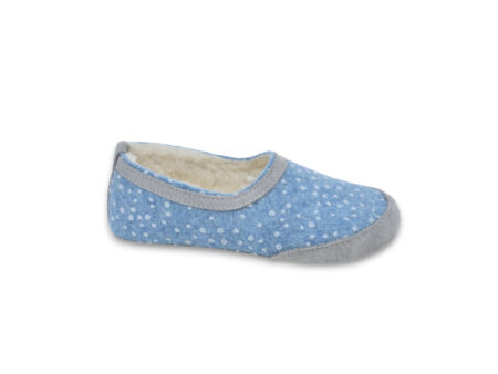 OmaKing - Barefoot Indoor Slippers - Blue with dots