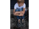 OmaKing – Lambswool slippers Trolla – Grey with dots bosibg bg