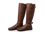 Shapen - GLAM - Brown Leather barefoot boots