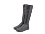 Shapen – Stretchy – Black Vegan Leather barefoot boots bosi barefoot bg